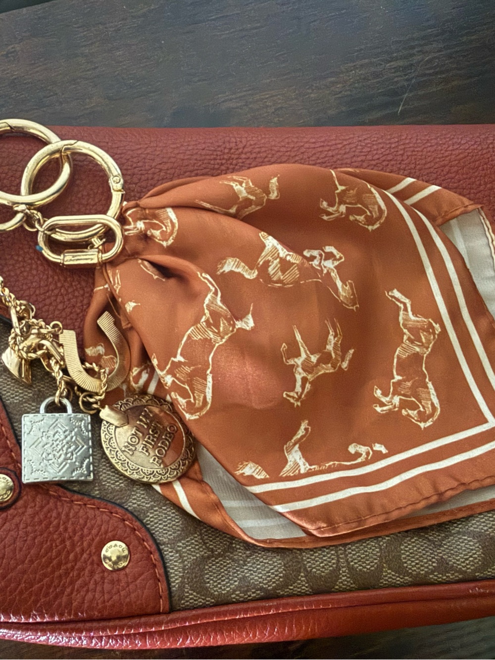 Coach Brown Signature Crossbody - Picture 4 of 4